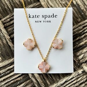 Kate Spade Flower Mini Pendant & Earrings Set